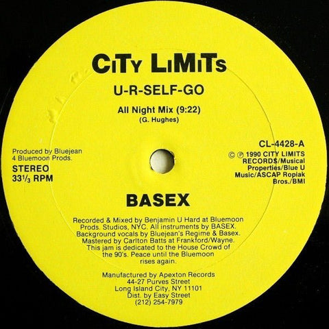 Basex - U - R - SELF - GO Vinyl - Vinyl Record