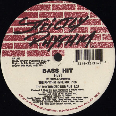 Bass Hit - Hey! / The Size Vinyl - Vinyl Record