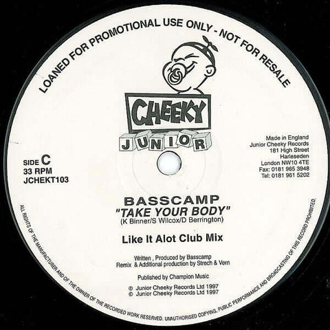 Basscamp - Take Your Body Vinyl - Vinyl Record