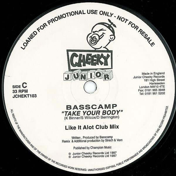 Basscamp - Take Your Body Vinyl