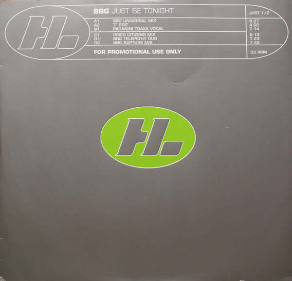 BBG - Just Be Tonight Vinyl