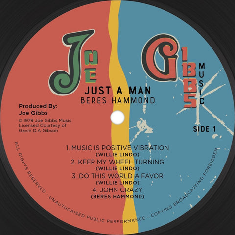 Beres Hammond - Just A Man Vinyl - Vinyl Record