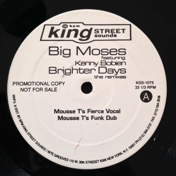 Big Moses Featuring Kenny Bobien - Brighter Days (The Remixes) Vinyl