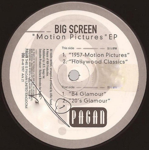 Big Screen - Motion Pictures EP Vinyl - Vinyl Record