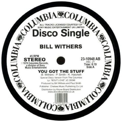 Bill Withers - You Got The Stuff Vinyl - Vinyl Record