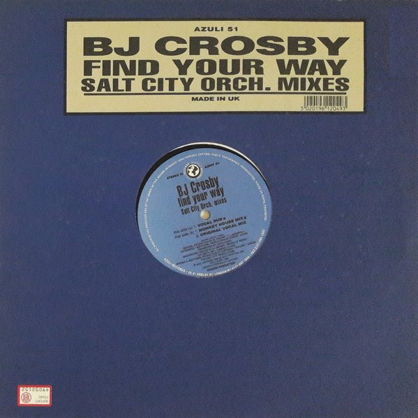 BJ Crosby - Find Your Way (Salt City Orch. Mixes) Vinyl