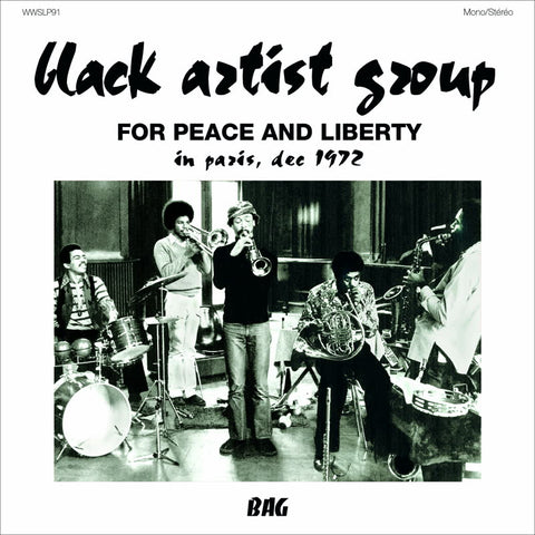 Black Artist Group - For Peace and Liberty - In Paris, Dec 1972 Vinyl - Vinyl Record
