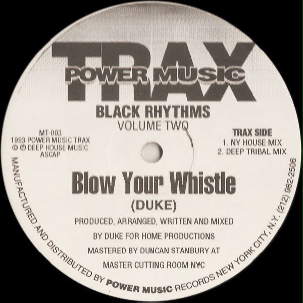 Black Rhythms - Blow Your Whistle Vinyl