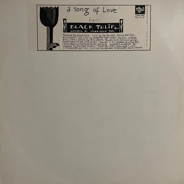 Black Tulip & Wendell A. Morrison Jnr. - A Song Of Love Vinyl