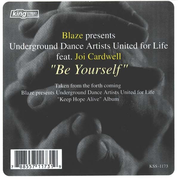 Blaze Presents Underground Dance Artists United For Life Feat. Joi Cardwell - Be Yourself Vinyl