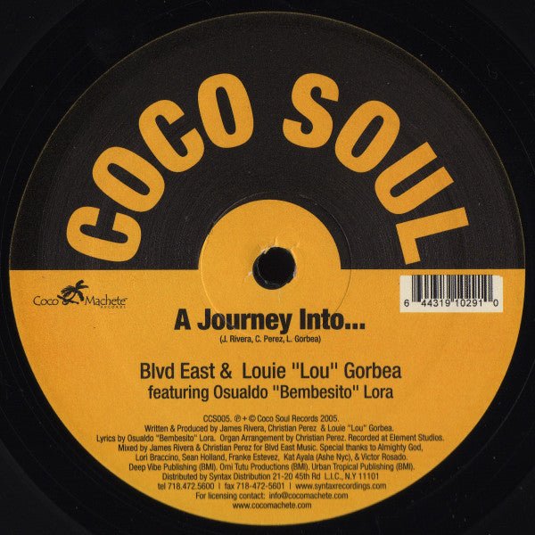 Blvd East & Louie "Lou" Gorbea Featuring Osualdo "Bembesito" Lora - A Journey Into... Vinyl