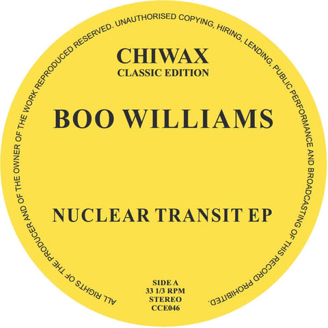 Boo Williams - Nuclear Transit Vinyl - Vinyl Record