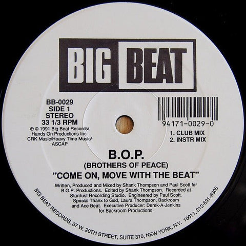 B.O.P. - Come On, Move With The Beat Vinyl - Vinyl Record
