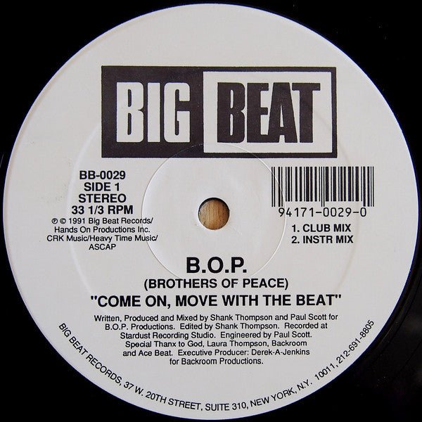 B.O.P. - Come On, Move With The Beat Vinyl