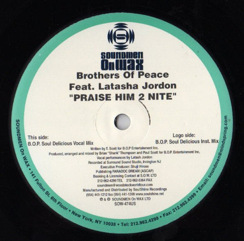 B.O.P. Feat. Latasha P. Jordan - Praise Him 2 Nite Vinyl - Vinyl Record