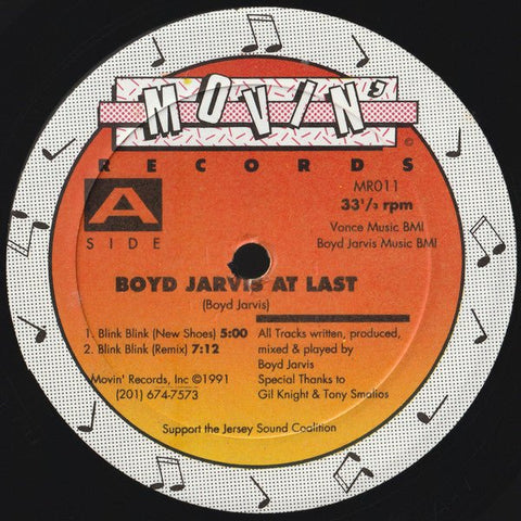 Boyd Jarvis At Last - Blink Blink Vinyl - Vinyl Record