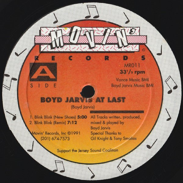 Boyd Jarvis At Last - Blink Blink Vinyl