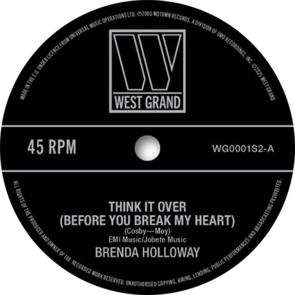 Brenda Holloway / Earl Van Dyke & The Soul Brothers - Think It Over (Before You Break My Heart) Vinyl