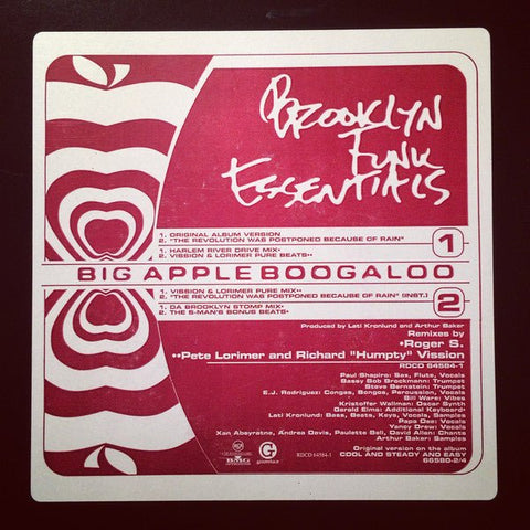 Brooklyn Funk Essentials - Big Apple Boogaloo / The Revolution Was Postponed Because Of Rain Vinyl - Vinyl Record