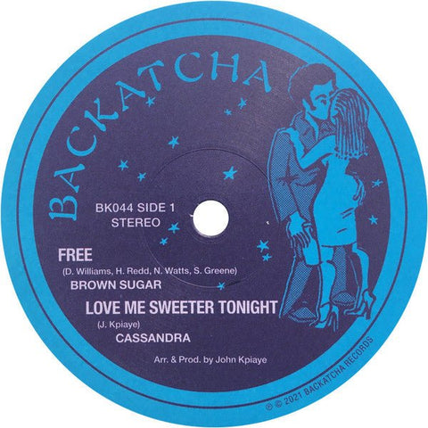 Brown Sugar , Jean Barrett - Free / Love Me Sweeter Tonight / For The Love Of You Vinyl - Vinyl Record
