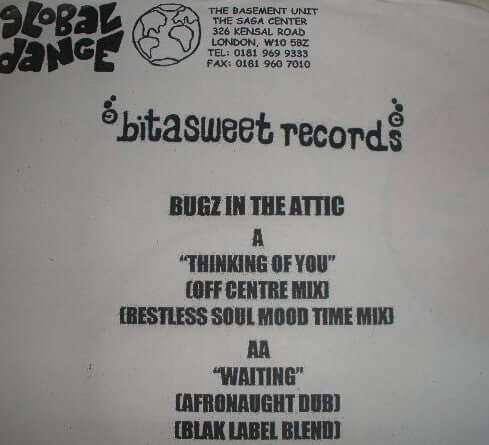 Bugz In The Attic - Thinkin' Of You / Waiting Vinyl