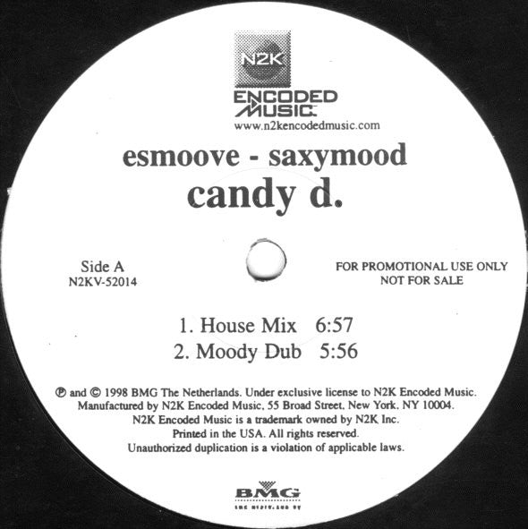 Candy D., Esmoove - Saxymood Vinyl