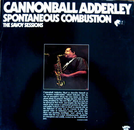 Cannonball Adderley - Spontaneous Combustion Vinyl - Vinyl Record