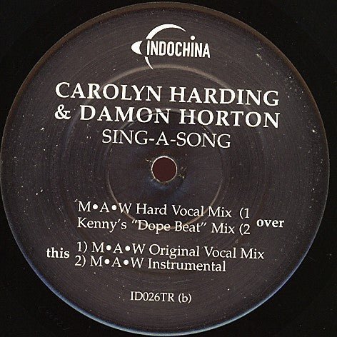 Carolyn Harding & Damon Horton - Sing A Song Vinyl