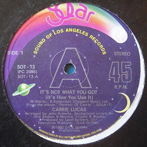 Carrie Lucas - It's Not What You Got (It's How You Use It) Vinyl