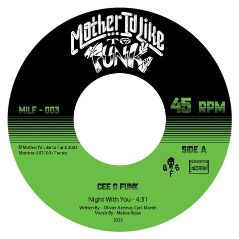 Cee O Funk - Night With you / Brazil Vinyl - Vinyl Record