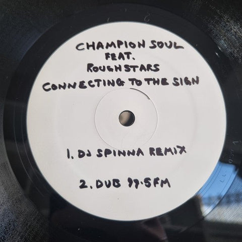 Champion Soul - Connecting To The Sign (DJ Spinna Remix) Vinyl - Vinyl Record