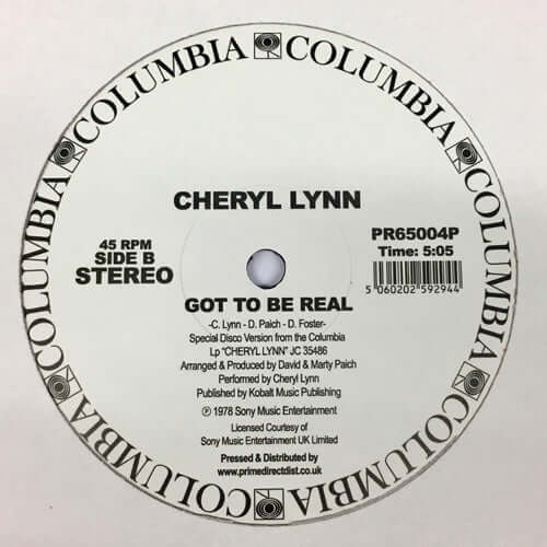 Cheryl Lynn - You Saved My Day / Got to Be Real Vinyl