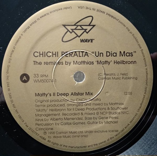 ChiChi Peralta - Un Dia Mas (The Remixes By Matthias "Matty" Heilbronn) Vinyl