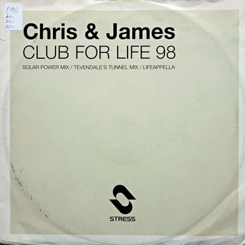 Chris & James - Club For Life '98 Vinyl - Vinyl Record