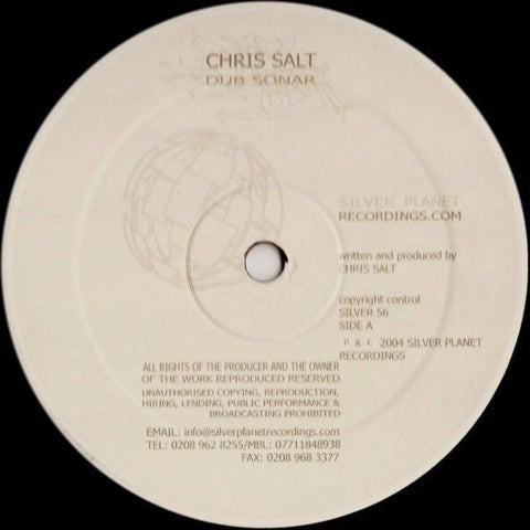 Chris Salt - Dub Sonar / Distorted Reality Vinyl - Vinyl Record