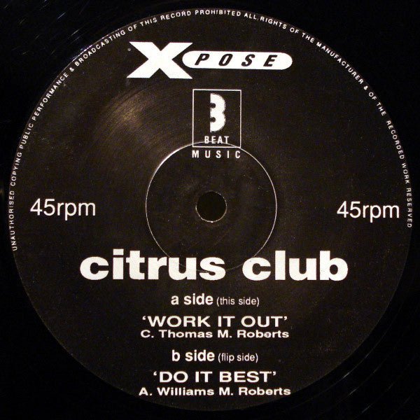 Citrus Club - Work It Out Vinyl