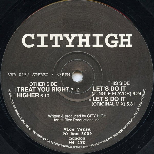 City High - Let's Do It Vinyl