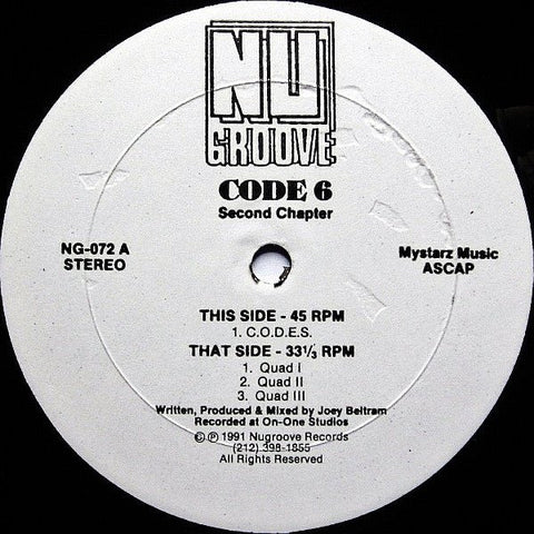 Code 6 - Second Chapter Vinyl - Vinyl Record