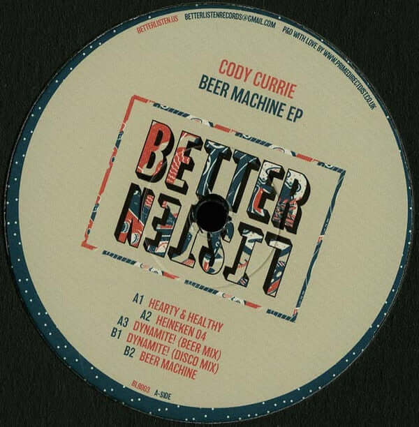 Cody Currie - Beer Machine EP Vinyl