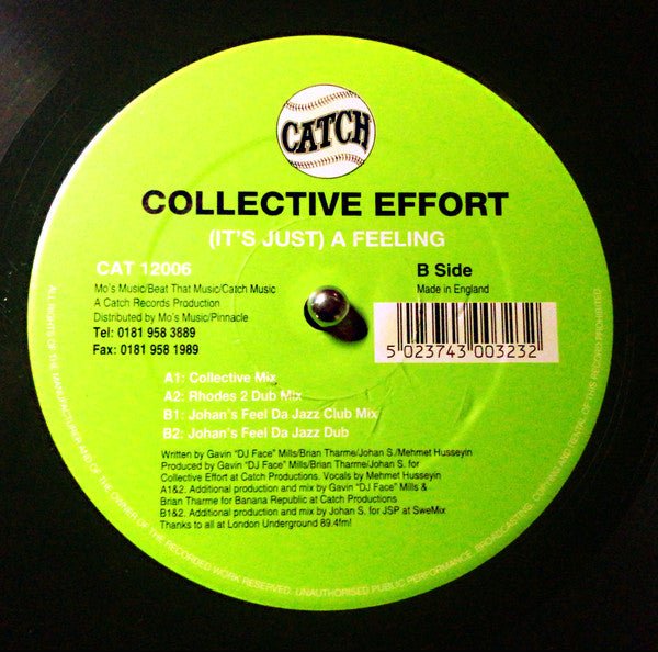 Collective Effort - (It's Just) A Feeling Vinyl