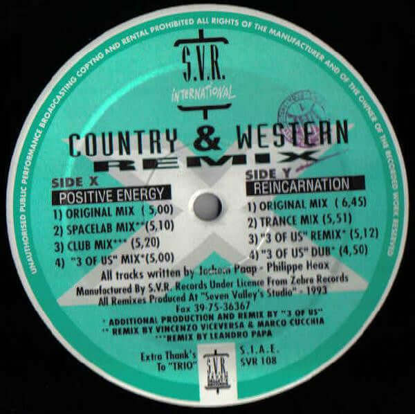 Country & Western - Reincarnation / Positive Energy (Remixes) Vinyl