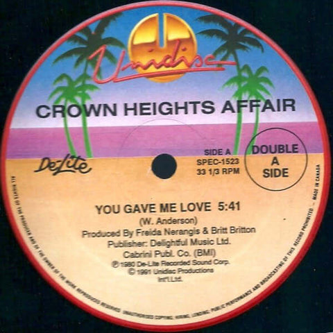 Crown Heights Affair - You Gave Me Love / Galaxy Of Love Vinyl - Vinyl Record
