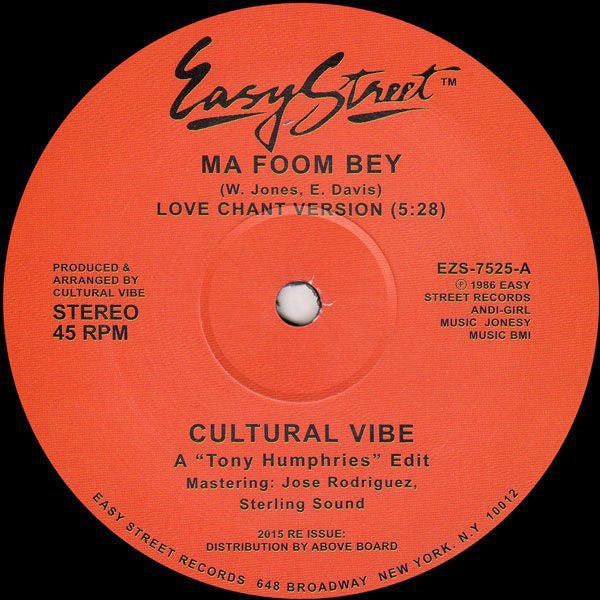 Cultural Vibe - Ma Foom Bey Vinyl