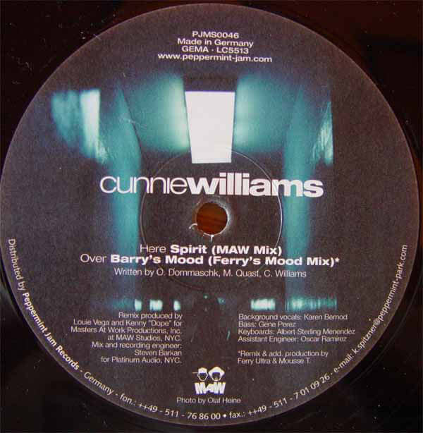 Cunnie Williams - Spirit Vinyl