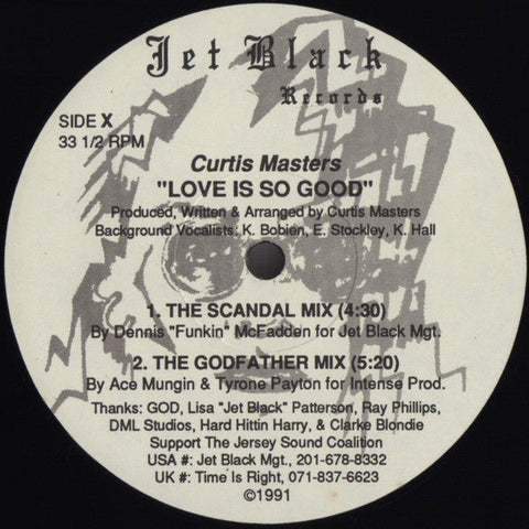 Curtis Masters - Love Is So Good Vinyl - Vinyl Record