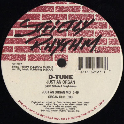 D - Tune - Just An Organ / Getting Bigger Vinyl - Vinyl Record