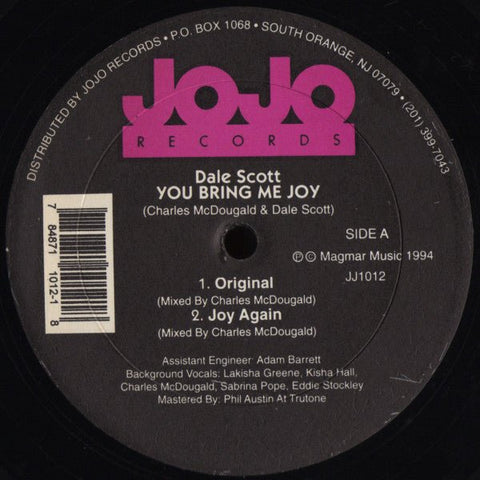 Dale Scott - You Bring Me Joy Vinyl - Vinyl Record
