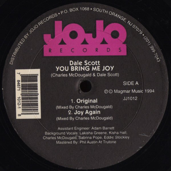 Dale Scott - You Bring Me Joy Vinyl