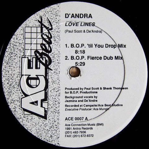 D'Andra - Love Lines Vinyl - Vinyl Record