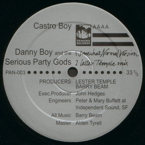 Danny Boy And The Serious Party Gods - Castro Boy Vinyl - Vinyl Record